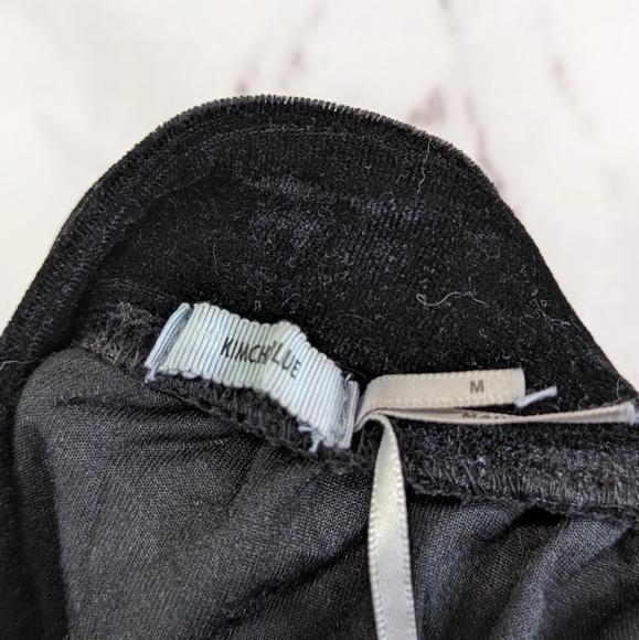 Urban Outfitters Dress Womens Small Black Velvet Fairycore Mini Holiday Cut Out - Picture 3 of 9